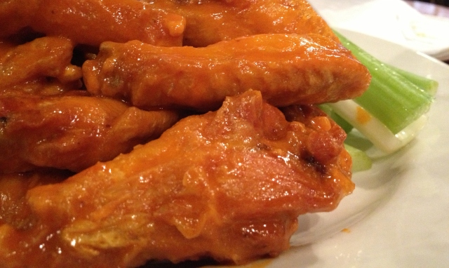 close up of Runyon's chicken wings